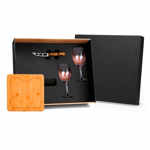 Kit queijo e vinho - 4 pçs