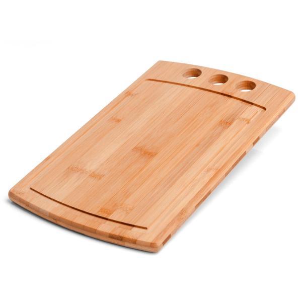 Tábua para churrasco em bambu supreme 3 furos