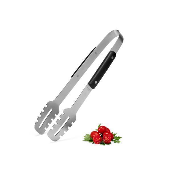 Pegador em madeira inox - preto - 33cm
