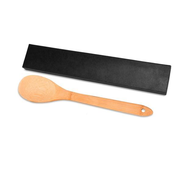 Colher em bambu utility com embalagem - 30 cm