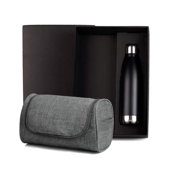 Kit necessaire e garrafa - 2 pçs