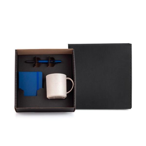 Conj. caneca, caderneta e caneta - 3 peças