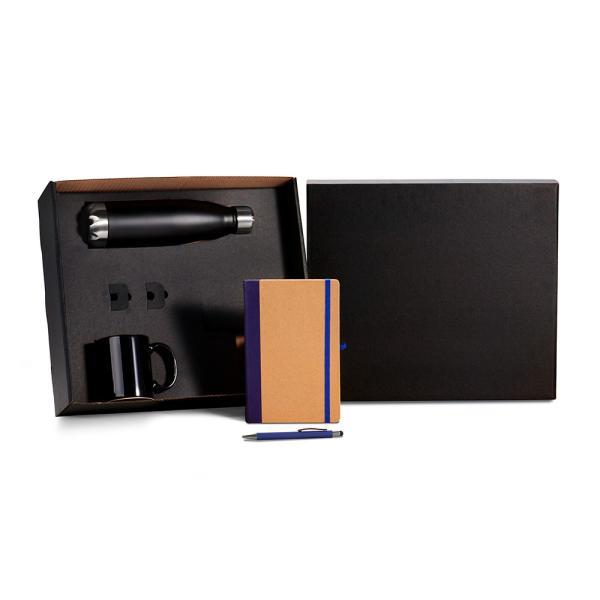 Kit escritório - azul - 4 pçs