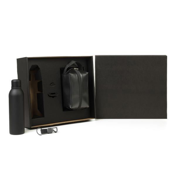 Kit necessaire, garrafa e chaveiro - 3 pçs