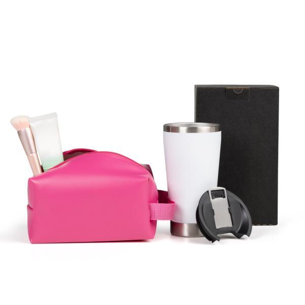 Kit necessaire e copo térmico - 2 pçs
