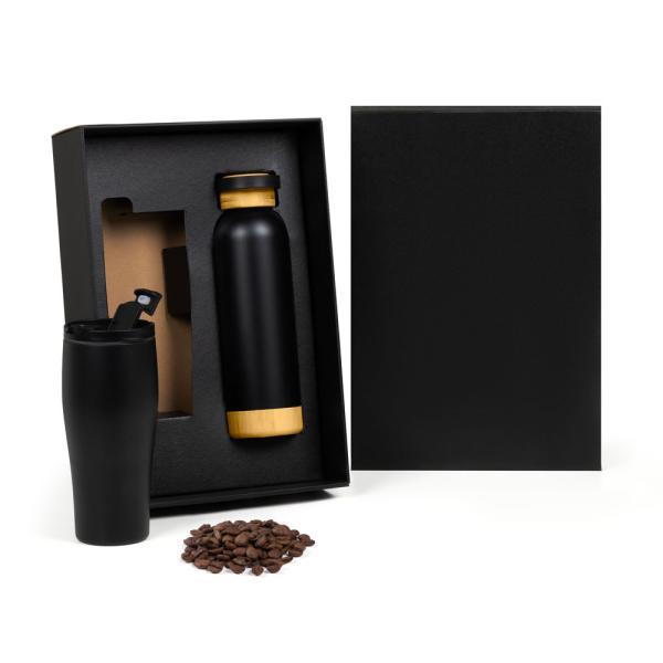 Kit copo dupla camada e garrafa - 2 pçs