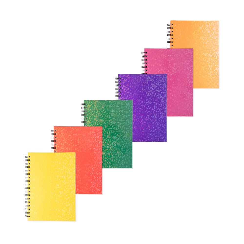 Caderno holográfico com pauta