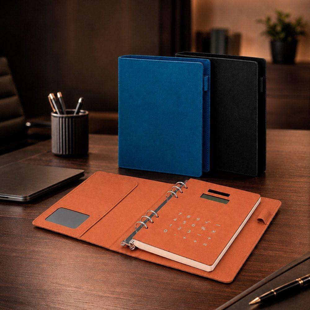 Caderno fichário pu