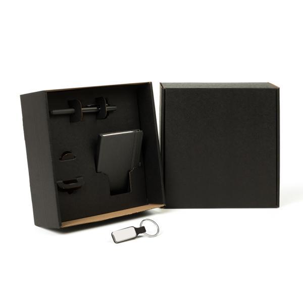 Kit chaveiro, caderno e caneta - 3 pçs