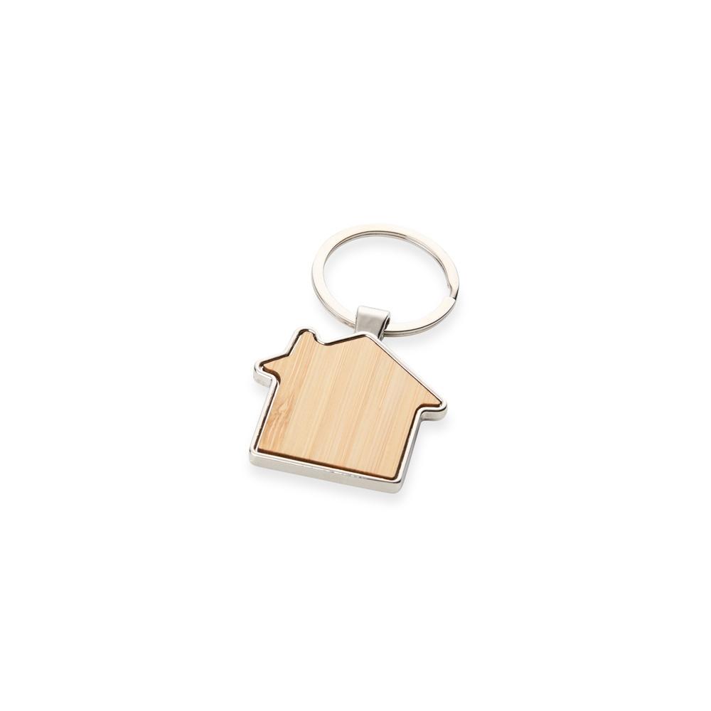 Chaveiro metal bambu