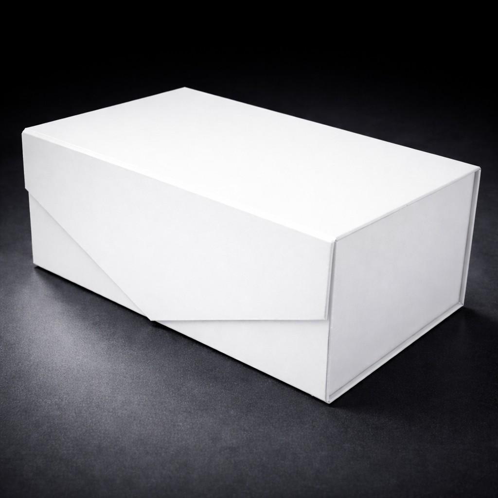 Caixa papelão 1200g com laminação - montável - fecho magnético - tam. p