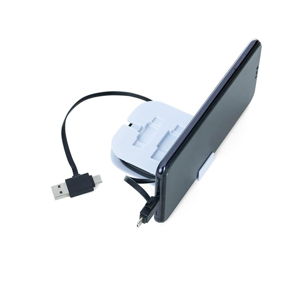 Cabo 4 em 1 com case suporte