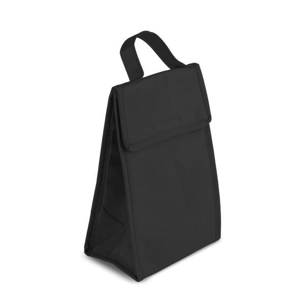 Bolsa térmica em tnt 80gm² - preto - 27x17x10,5 cm